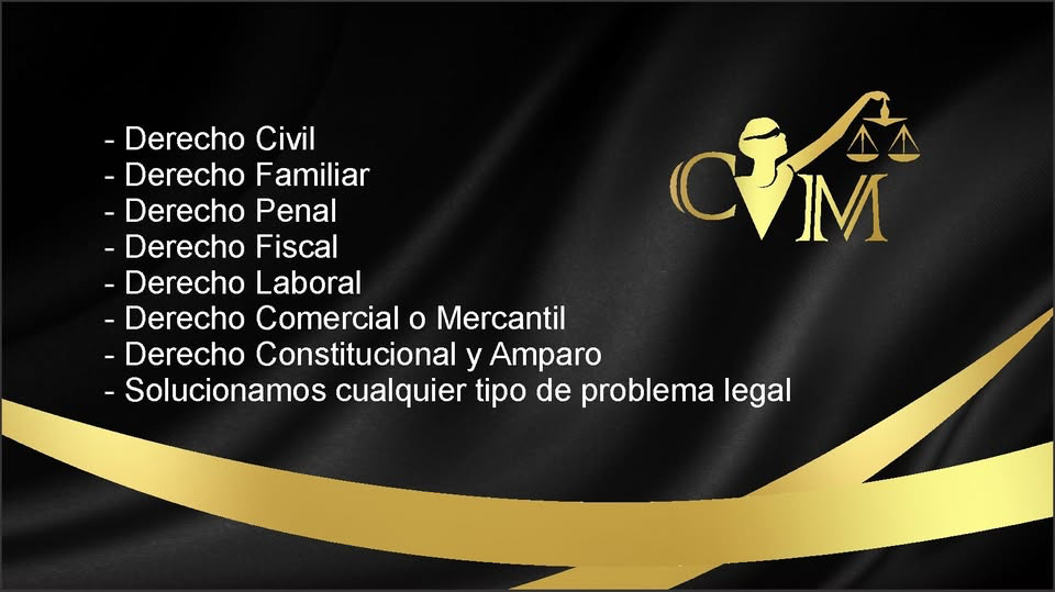 Imagen informativa de las áreas de atención jurídica de C.M. y Asociados